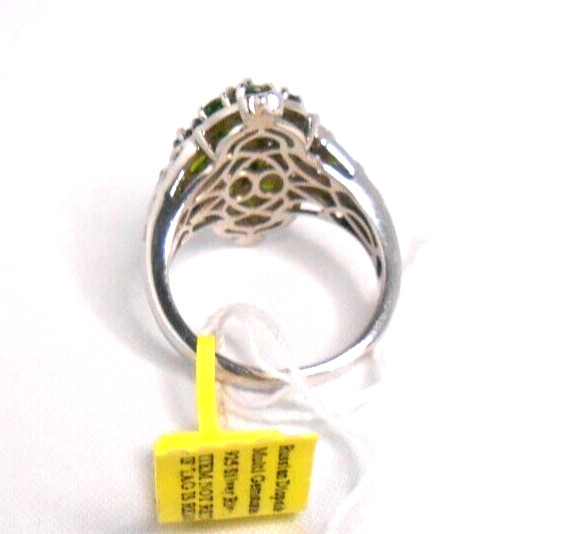Chrome Diopside Ring in Platinum Over Sterling Silver (Size 9.0) 3.0 ctw