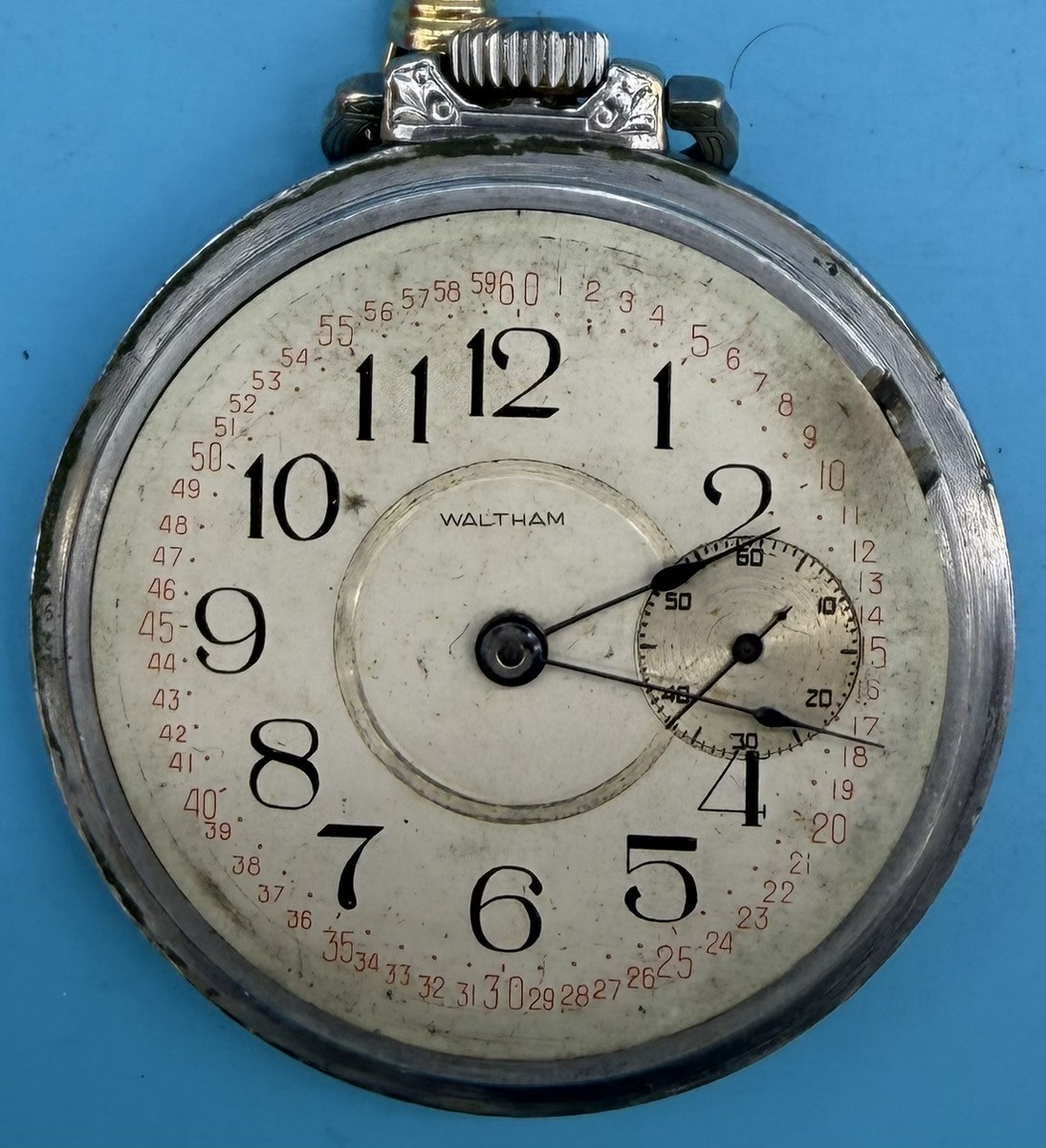 American Waltham 1877 18s 15j Ruby Pocket Watch for Parts or Repair (MAC003823)