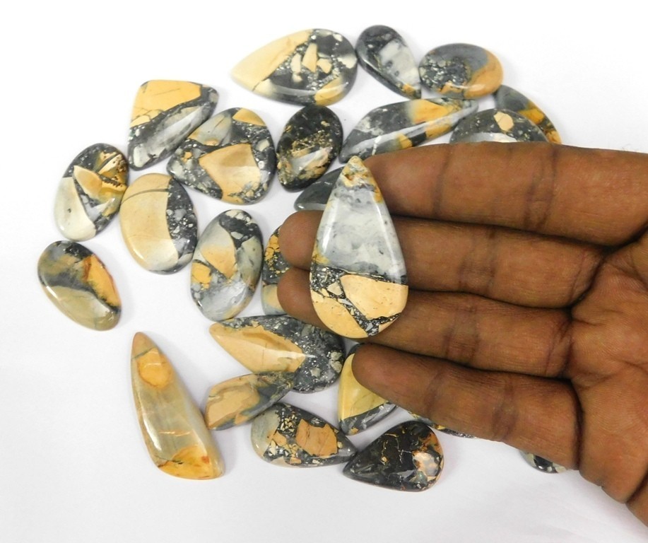 Fancy Maligano Jasper Cabochon Gemstone Jewelry Creation Wholesale Lot 71308