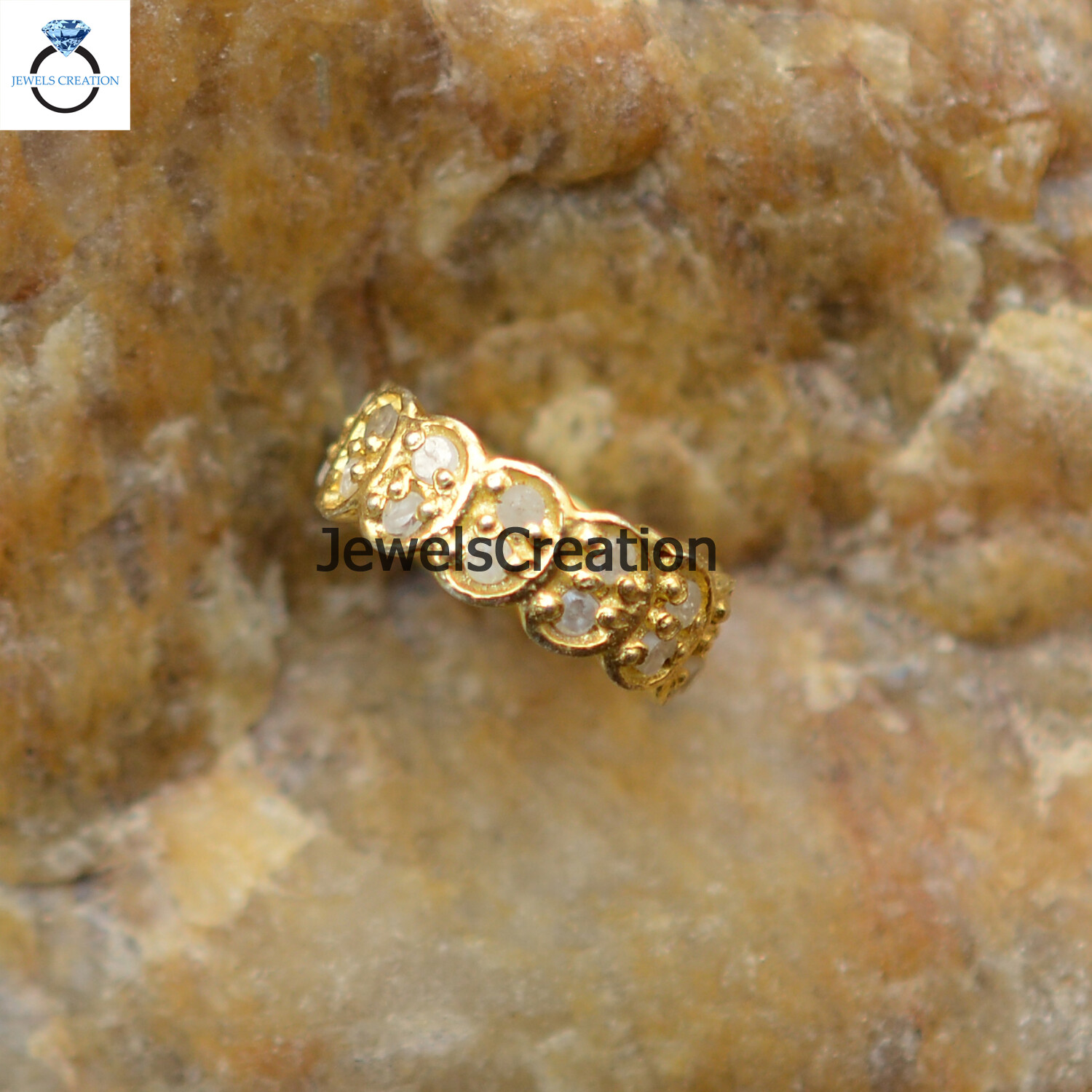 Natural Pave Diamond Wheel Beads 925 Solid Silver Finding Gold Vermeil Jewelry