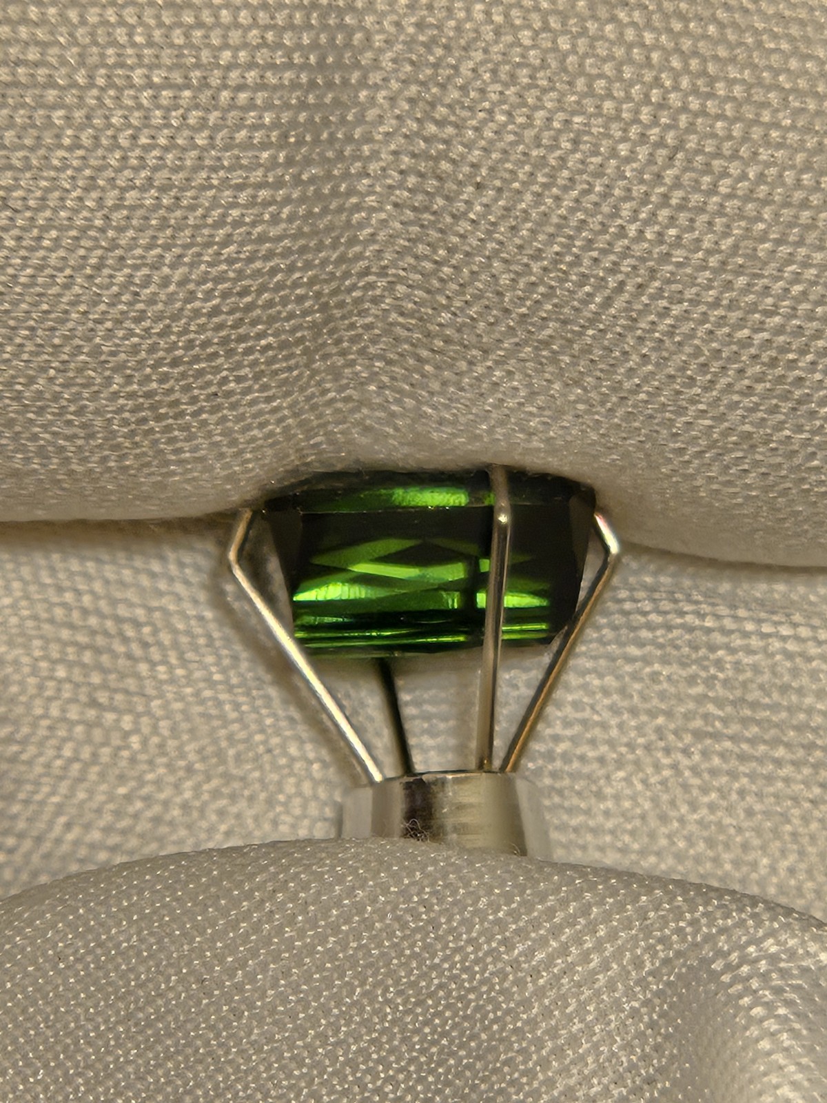 Natural Green Tourmaline 2.35ct Emerald Cut Deep Green 8.4×6.8mm Loose Gem