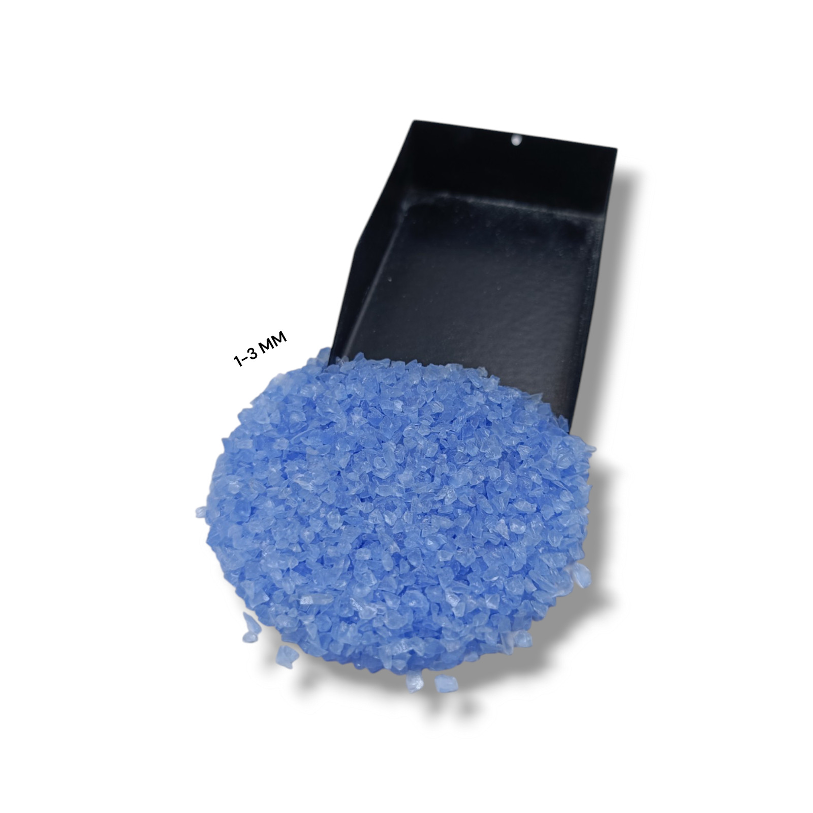 Crushed Opaque Blue Hydro Quartz Crushed Gemstone Coarse All Size For Inlays