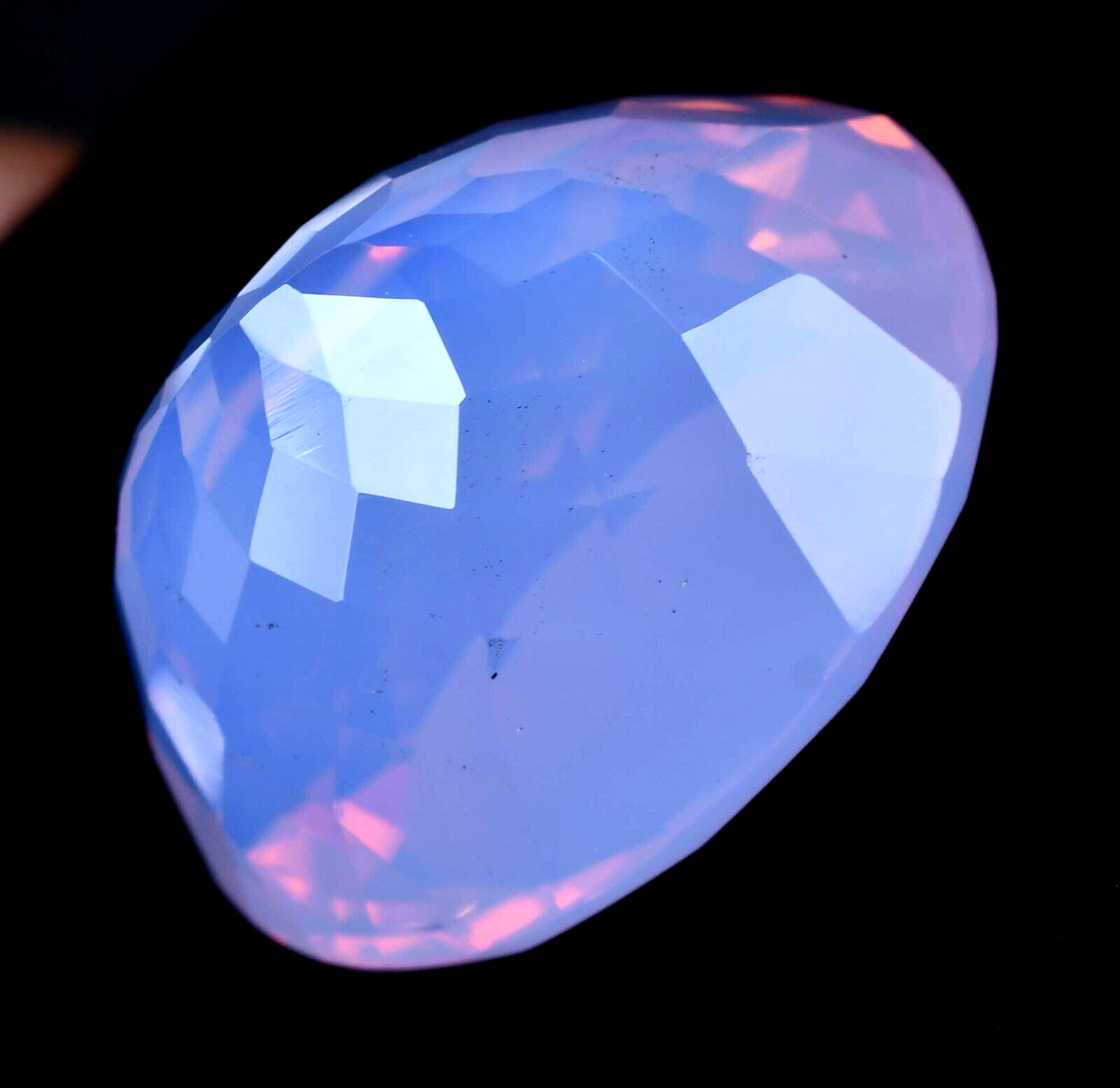 Natural Pink Opal 35.70 Ct Oval Welo Untreated Australian Certified Gemstone