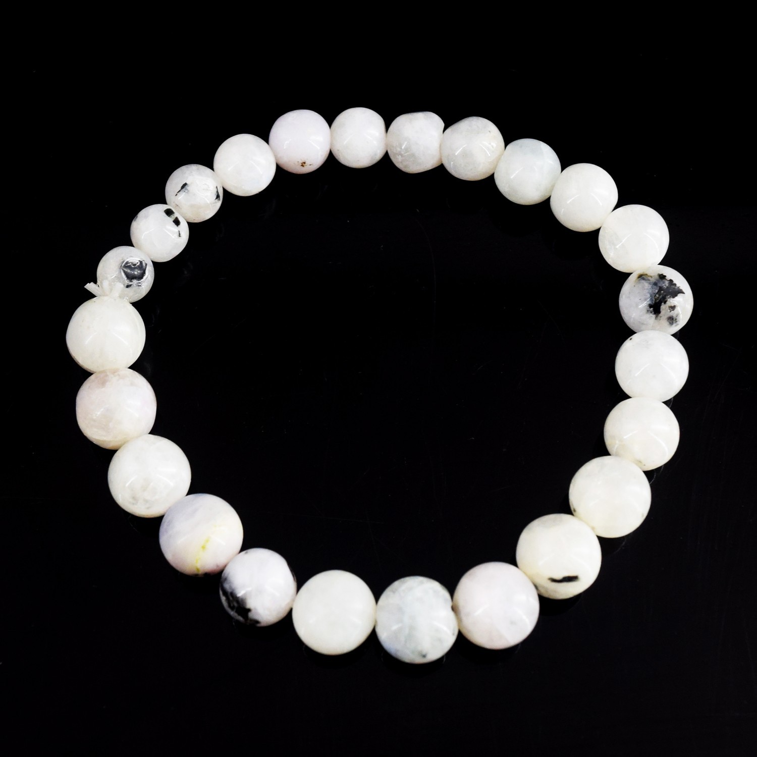 100.00 Cts Most Outstanding Moonstone Stretchable Bracelet Beaded RK 18 E811