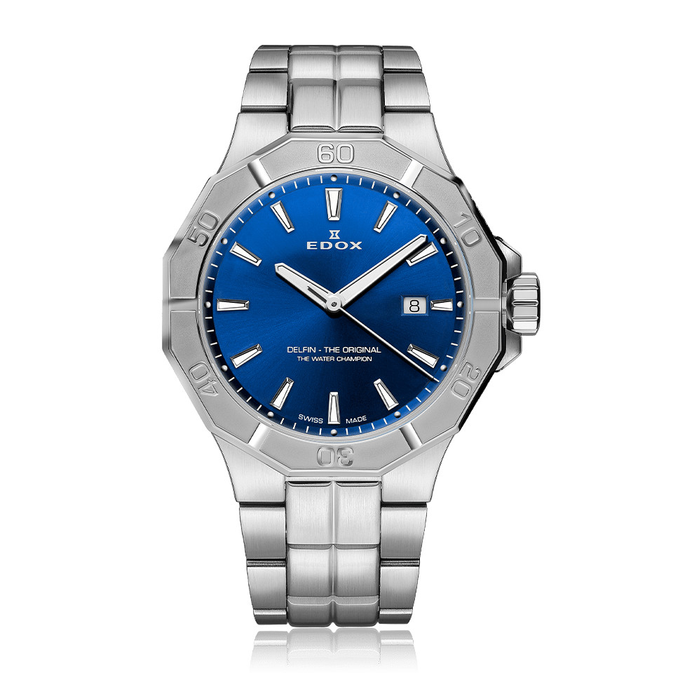 Edox Men’s Delfin The Original 43mm Quartz Watch 53021-3M-BUIN