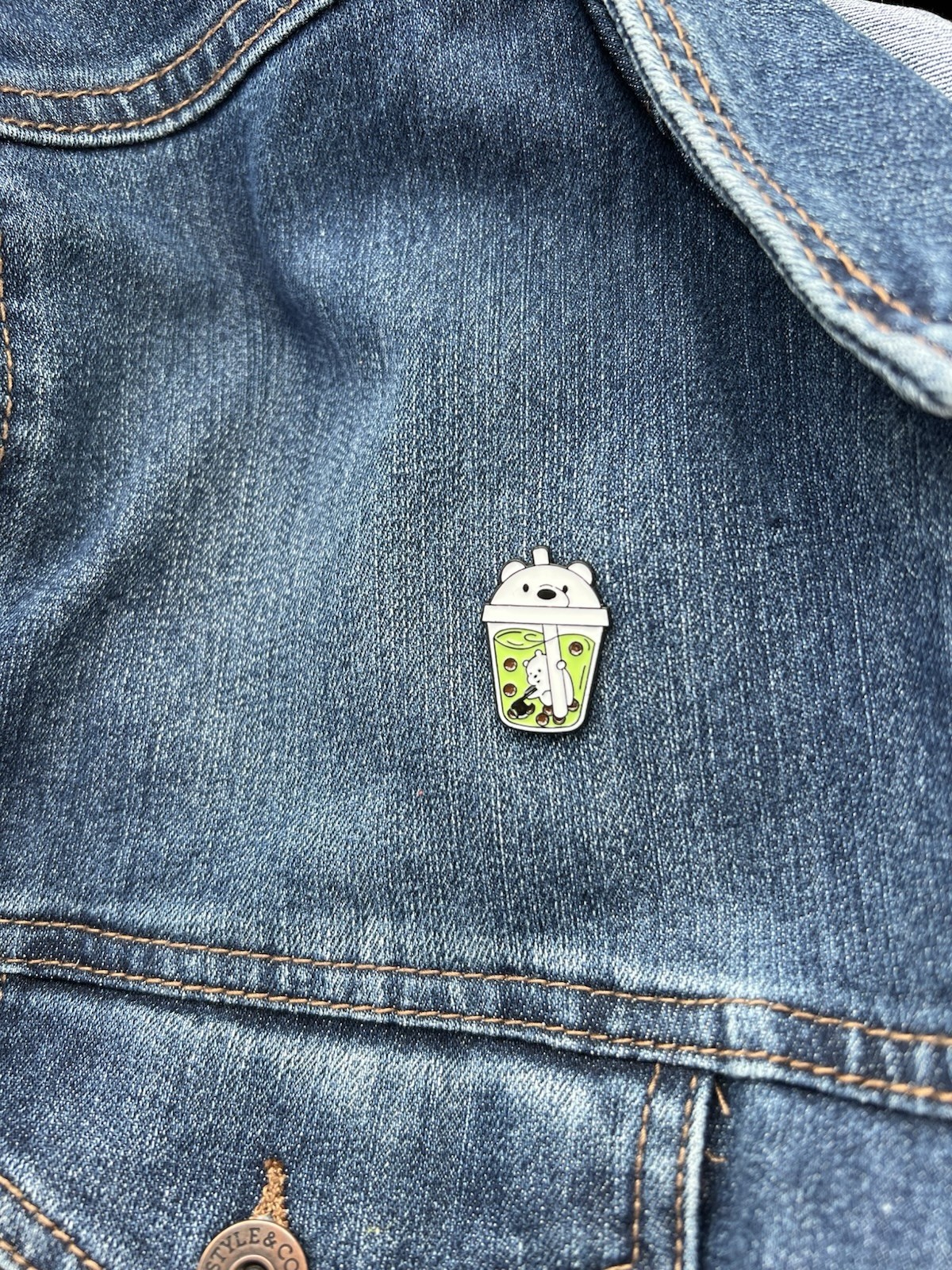 Animal Boba Tea Enamel Pin Set (16 pieces)
