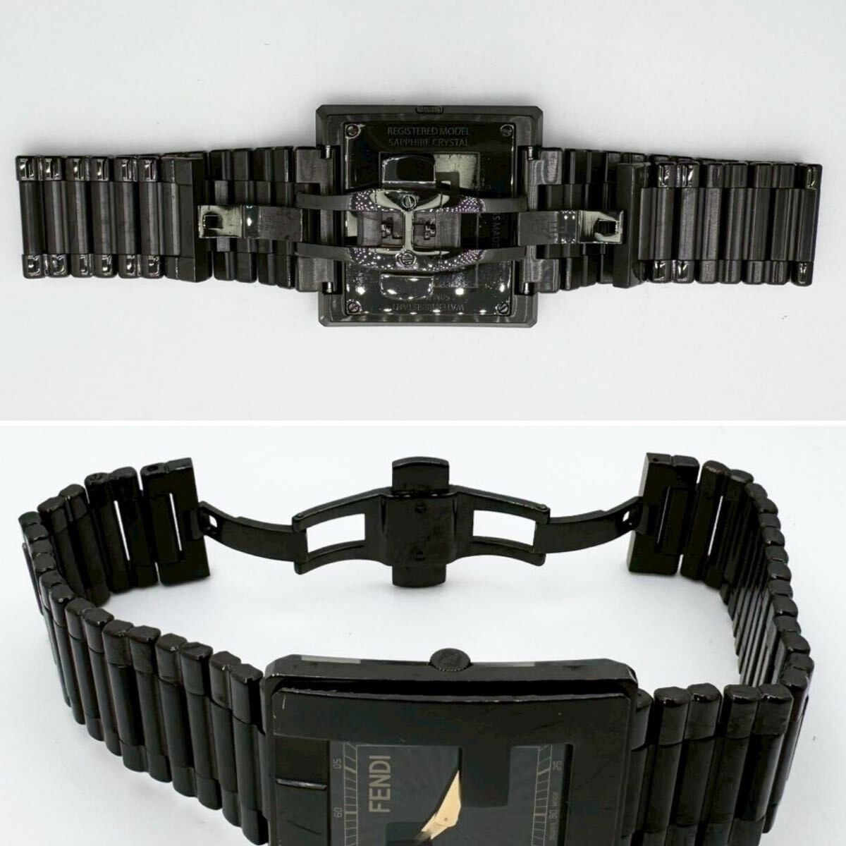 Fendi Mania FF Logo Quartz Watch 38mm Sapphire Crystal Men’s Dress Watch