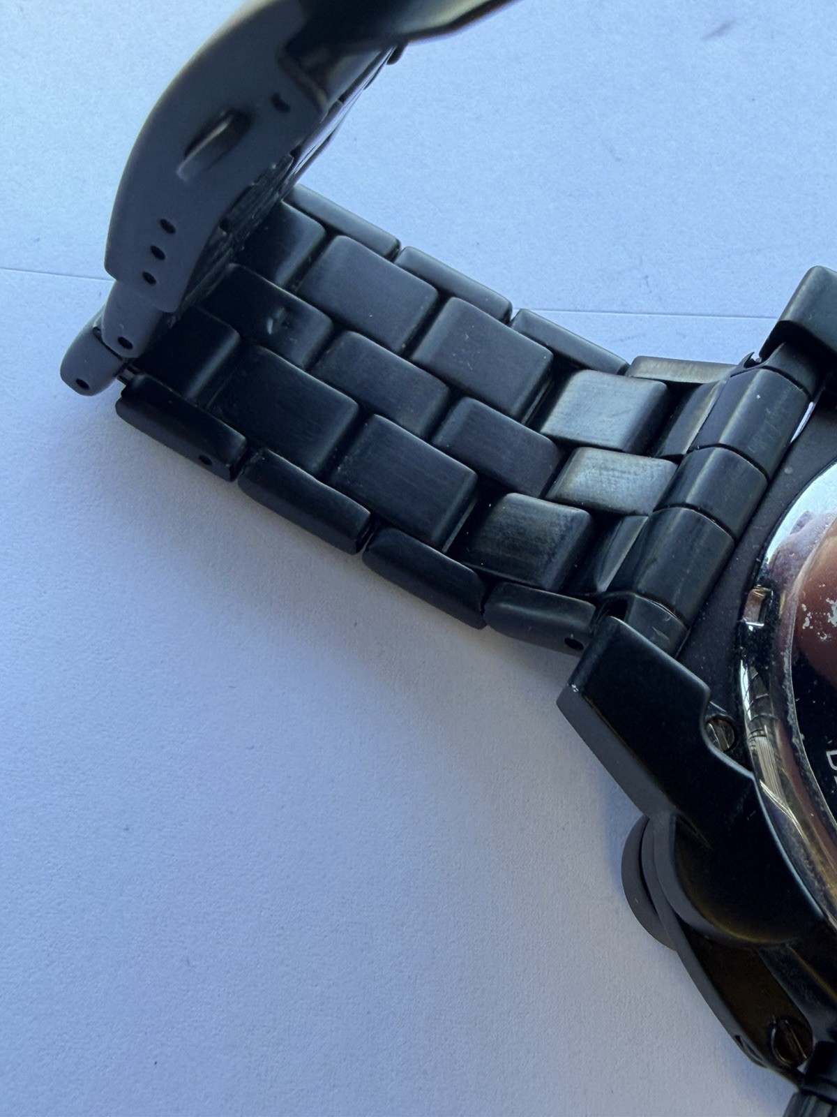 Diesel Black Ion Plated Oversized Men’s Watch 48.5mm ONLY THE BRAVE Wow!