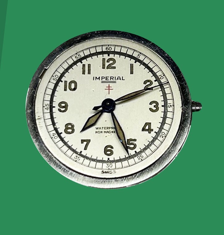 IMPERIAL Vintage 40’s WWII Military Type Men’s All Original Turtle Shell Watch