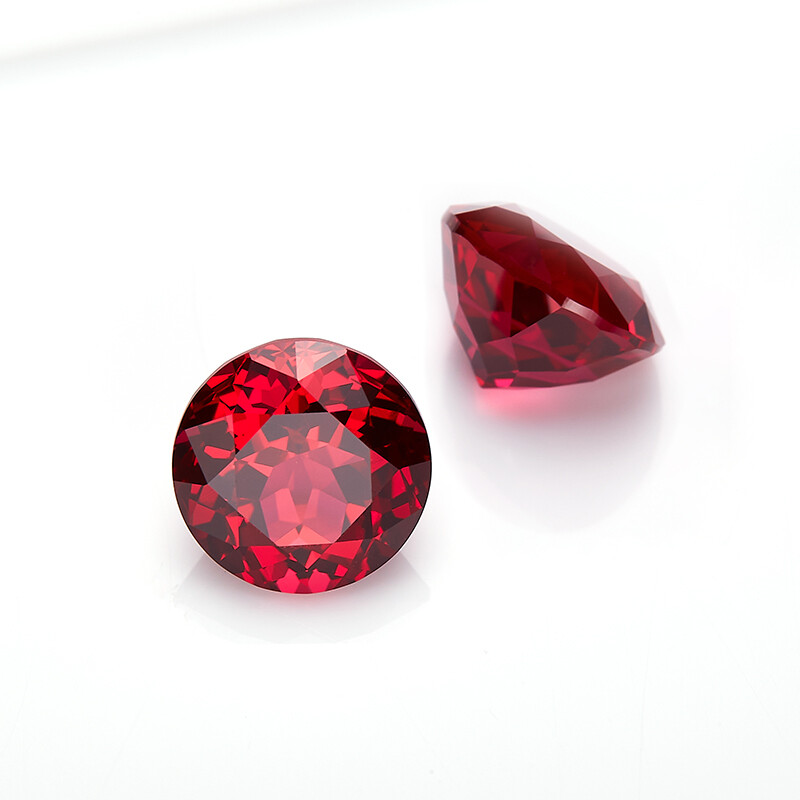 Blood Red Ruby AGL Certified Lab Grown Ruby Loose Gemstone Round Cut 0.3ct~4.3ct