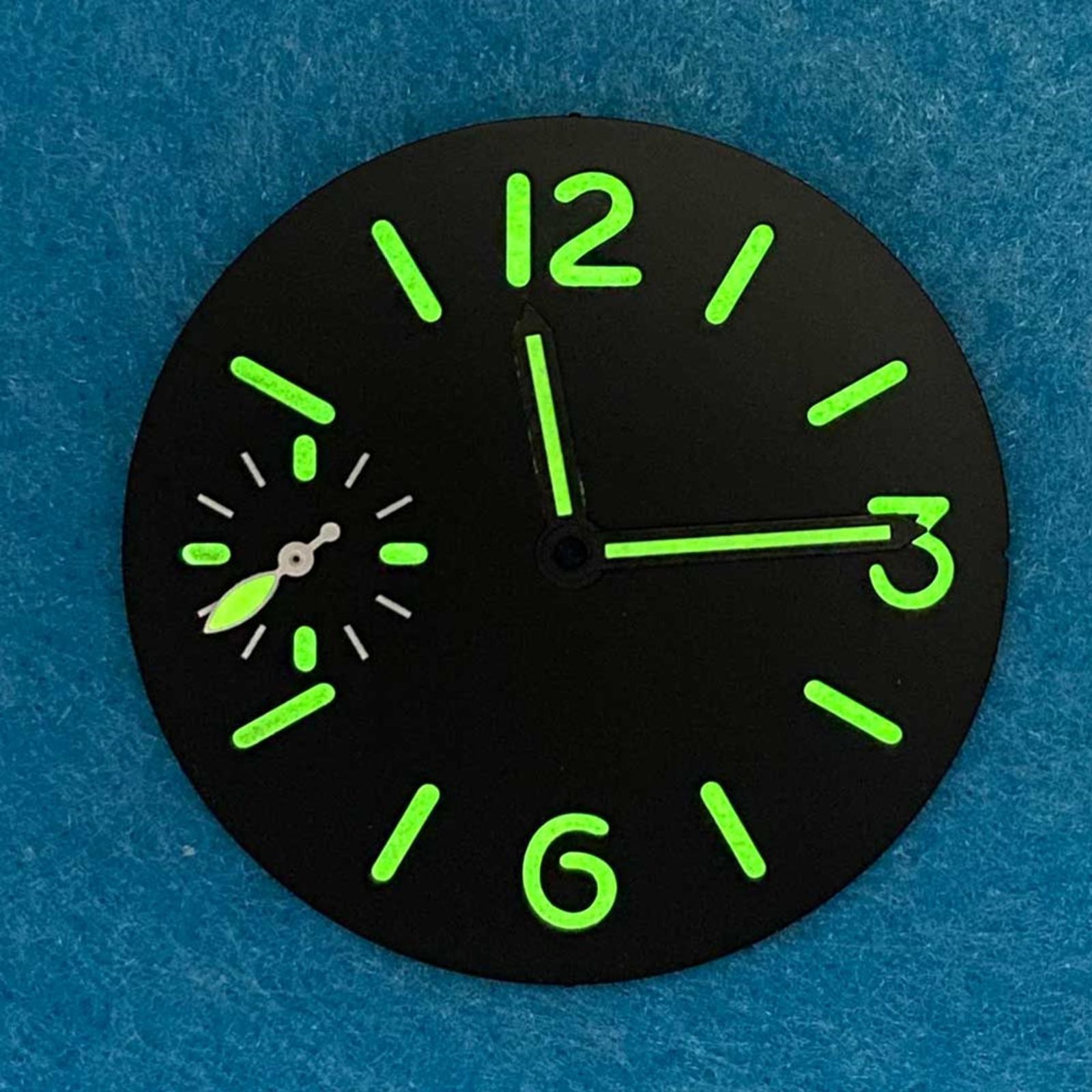 34.5mm Luminous Watch Dial With Watch Hands For ETA 6497 ST3600 Movement Kits