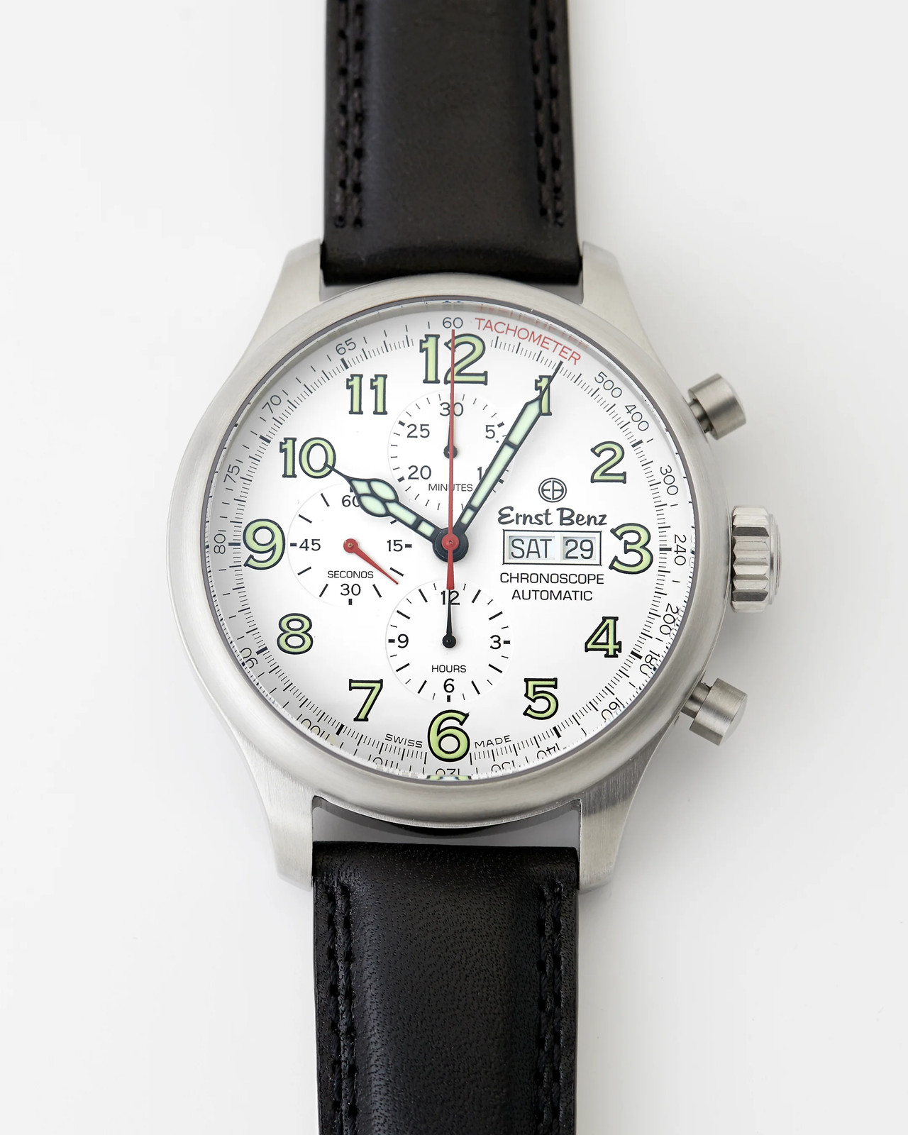 Ernst Benz 47mm ChronoScope White Dial