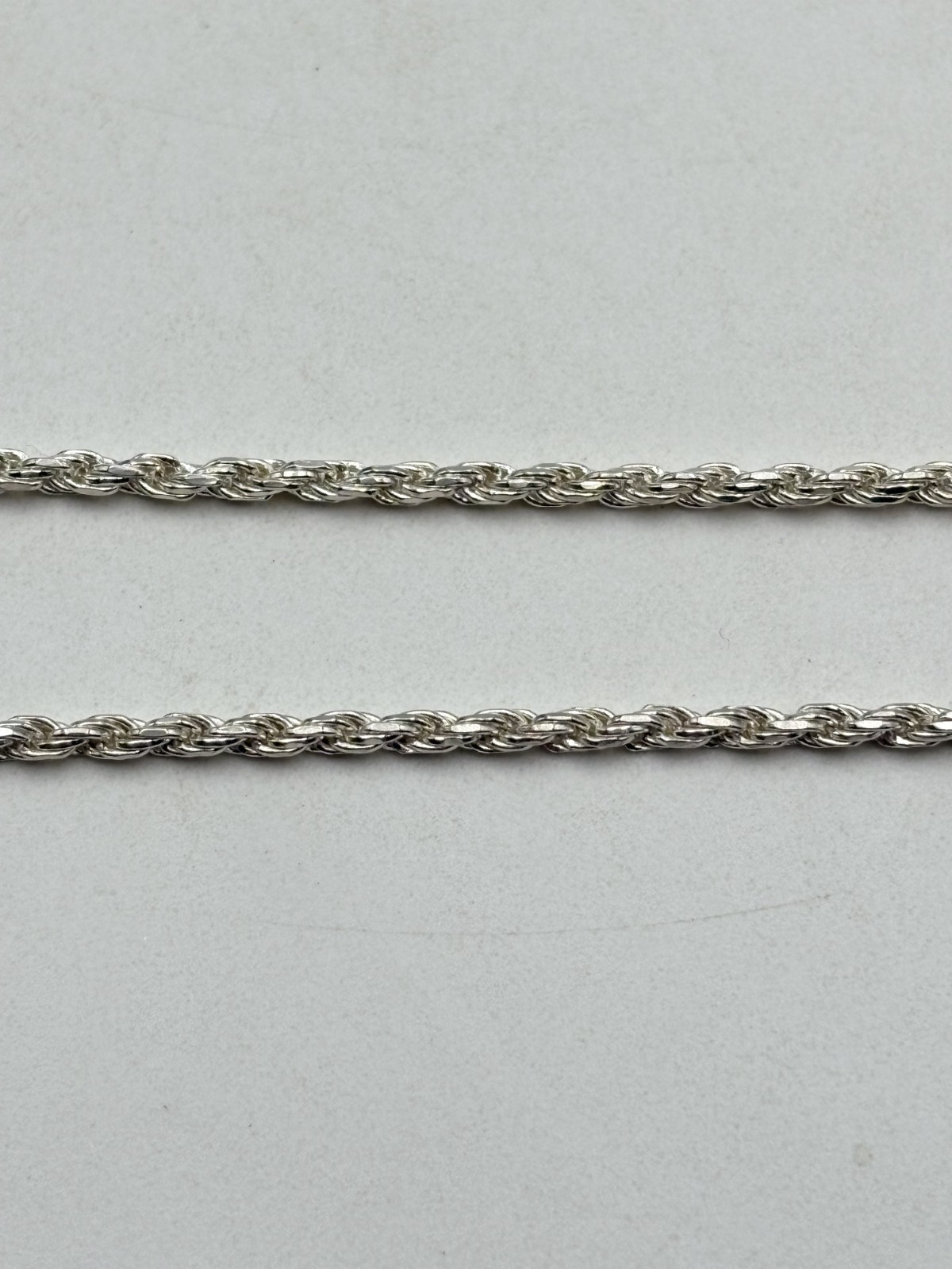 STERLING SILVER 925 ITALY 18″ ROPE CHAIN NECKLACE 1.7mm wide 5.6g