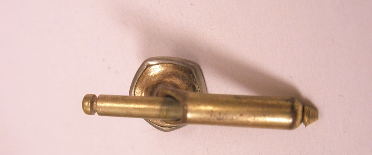 SINGLE (1) 5/16″ Gray Pentagon Mother of Pearl Vintage Formal Tuxedo Stud c135