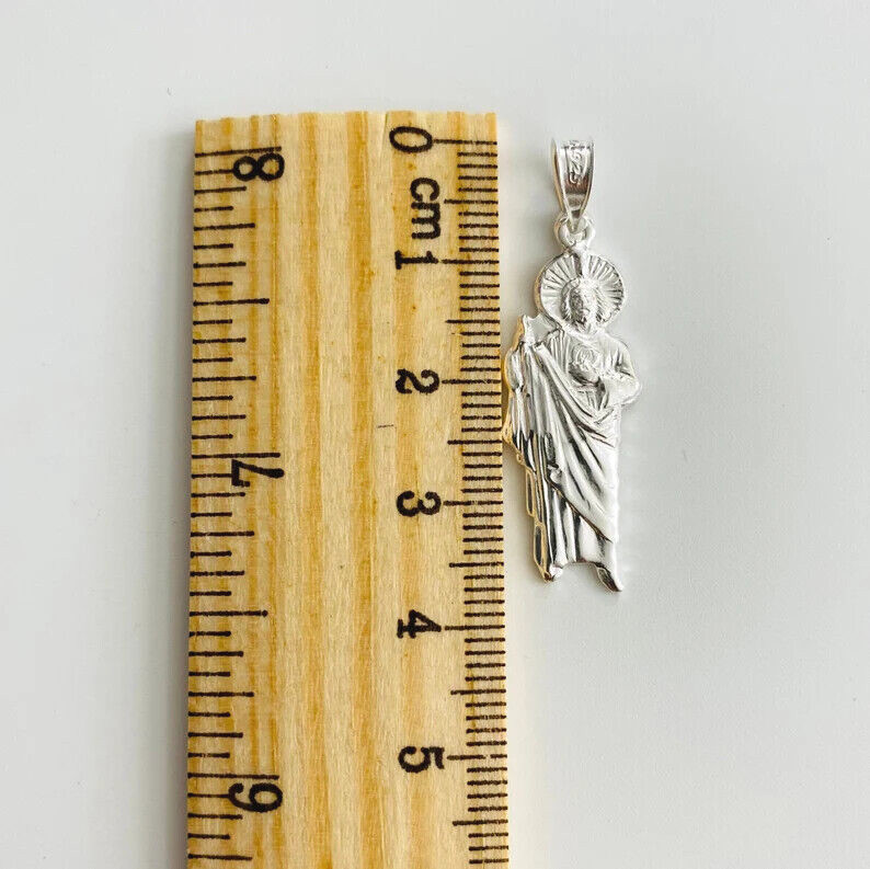 925 Sterling Silver Saint Jude Thaddeus Pendant, 925 Silver Jude – P155