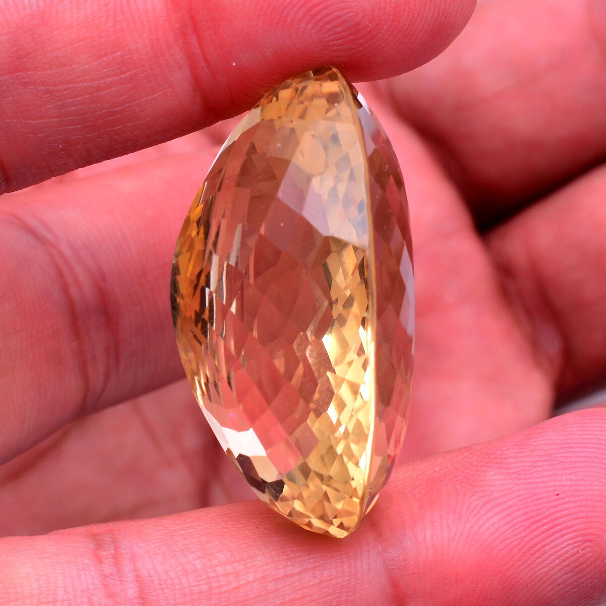 VVS 100.00 Cts Natural Citrine Untreated Huge Size Oval Cut Certified Gemstone