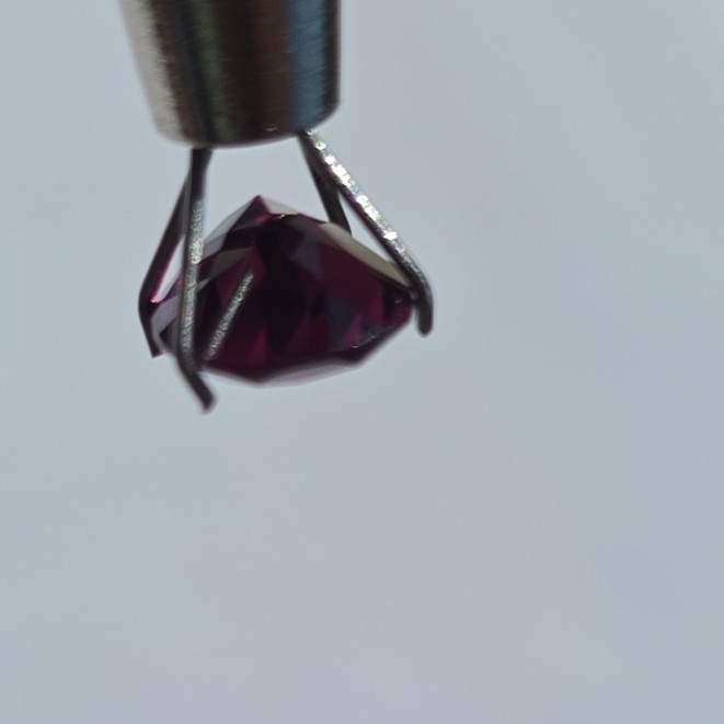 Rhodolite Garnet Oval Cut Purple VS 2pc 7.98×6.09×3.42mm Very Good