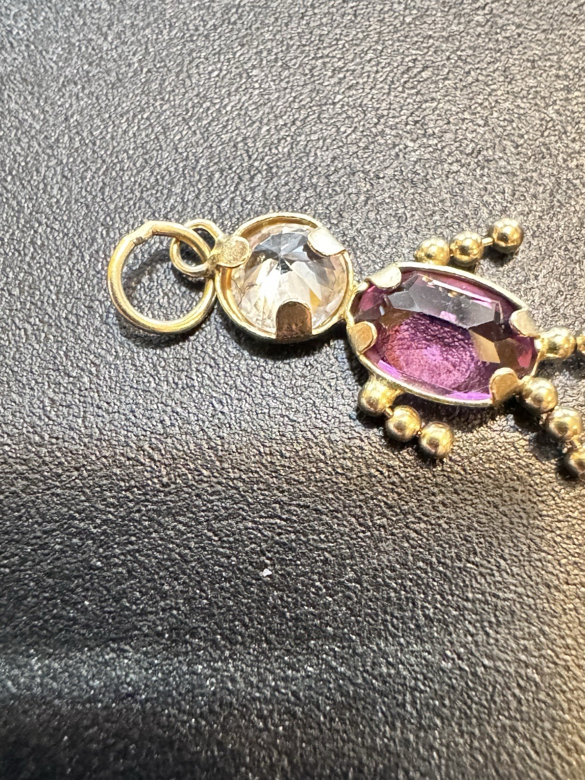 14k Pink Topaz November Little Boy Charm