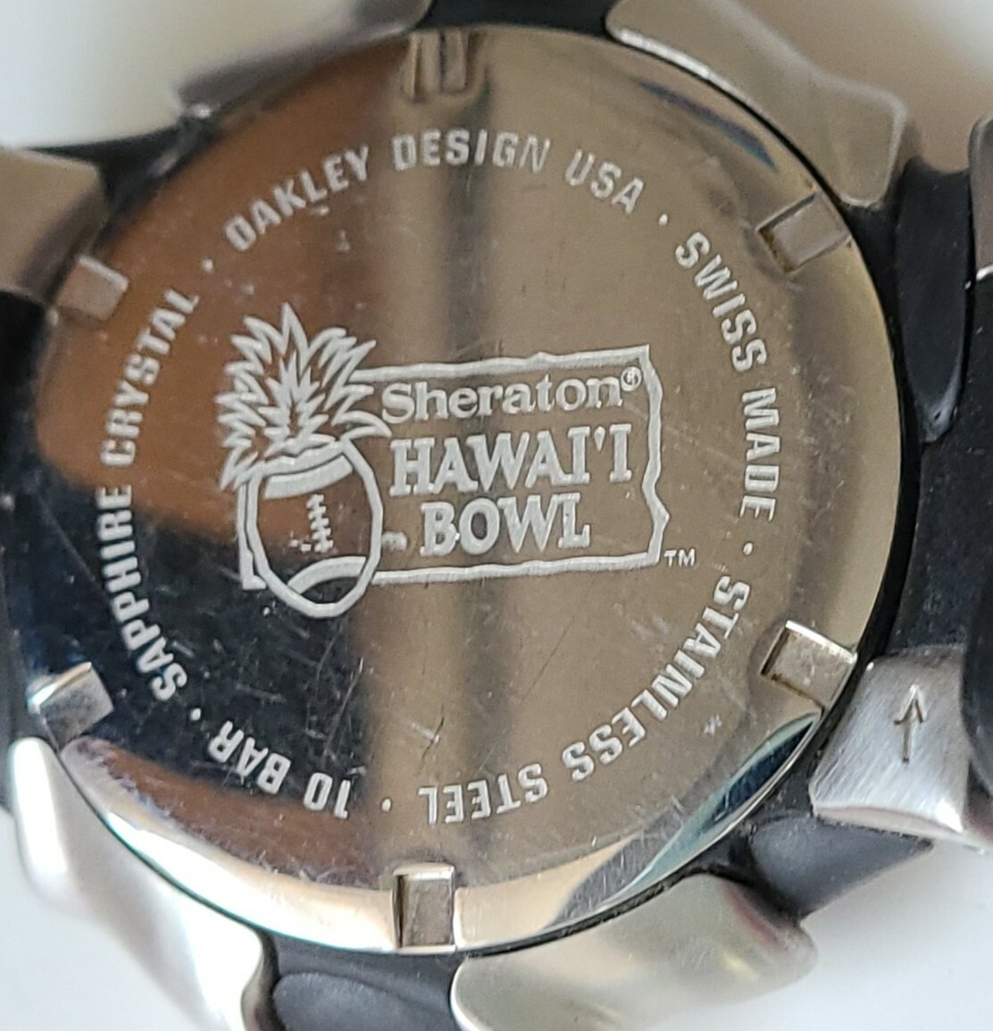 Oakley 2007 Hawaii Bowl Eastern North Carolina Sapphire Crystal Stainless Watch