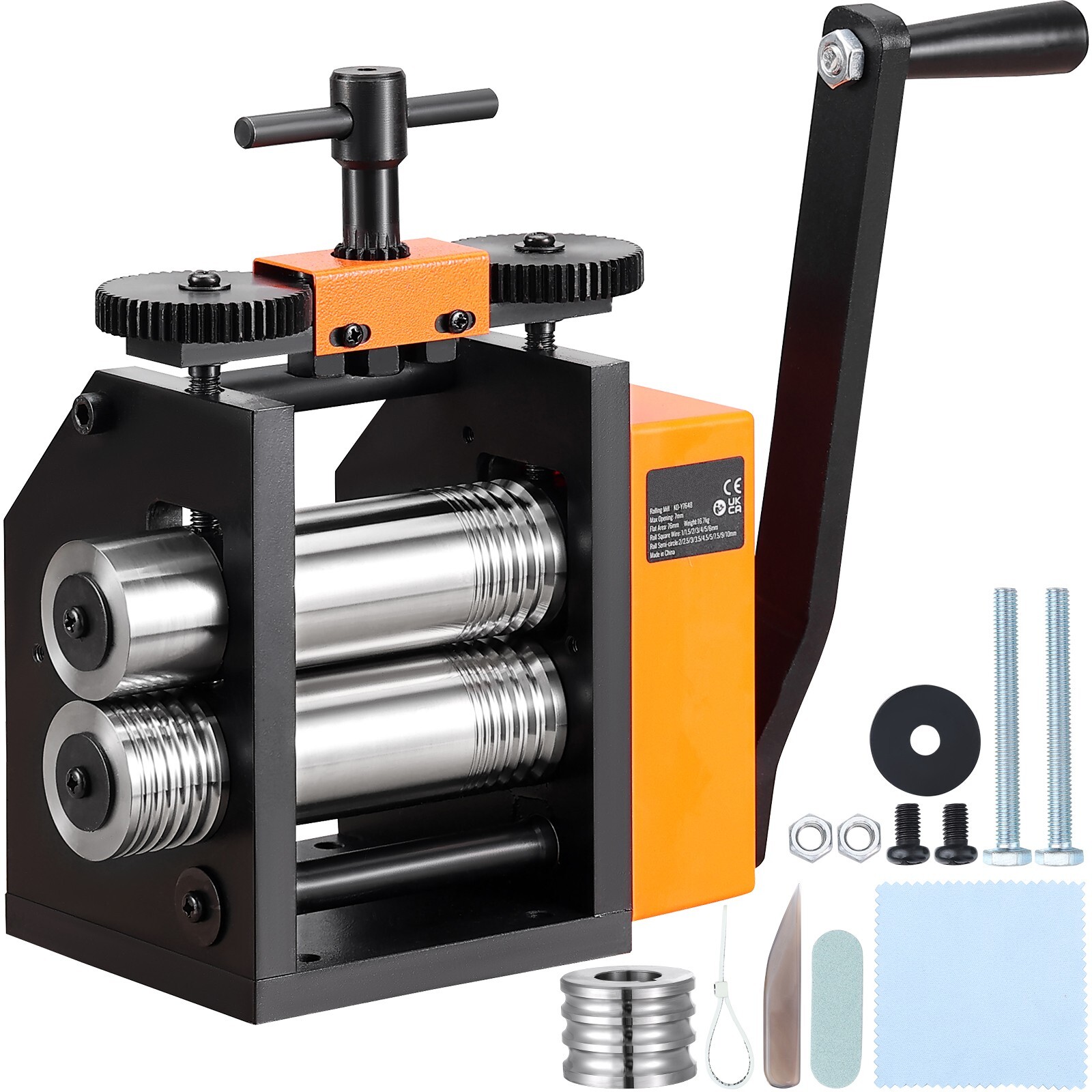 Rolling Mill 3″/76 mm Jewelry Rolling Mill Machine 1: 2 Gear Ratio 3-in-1