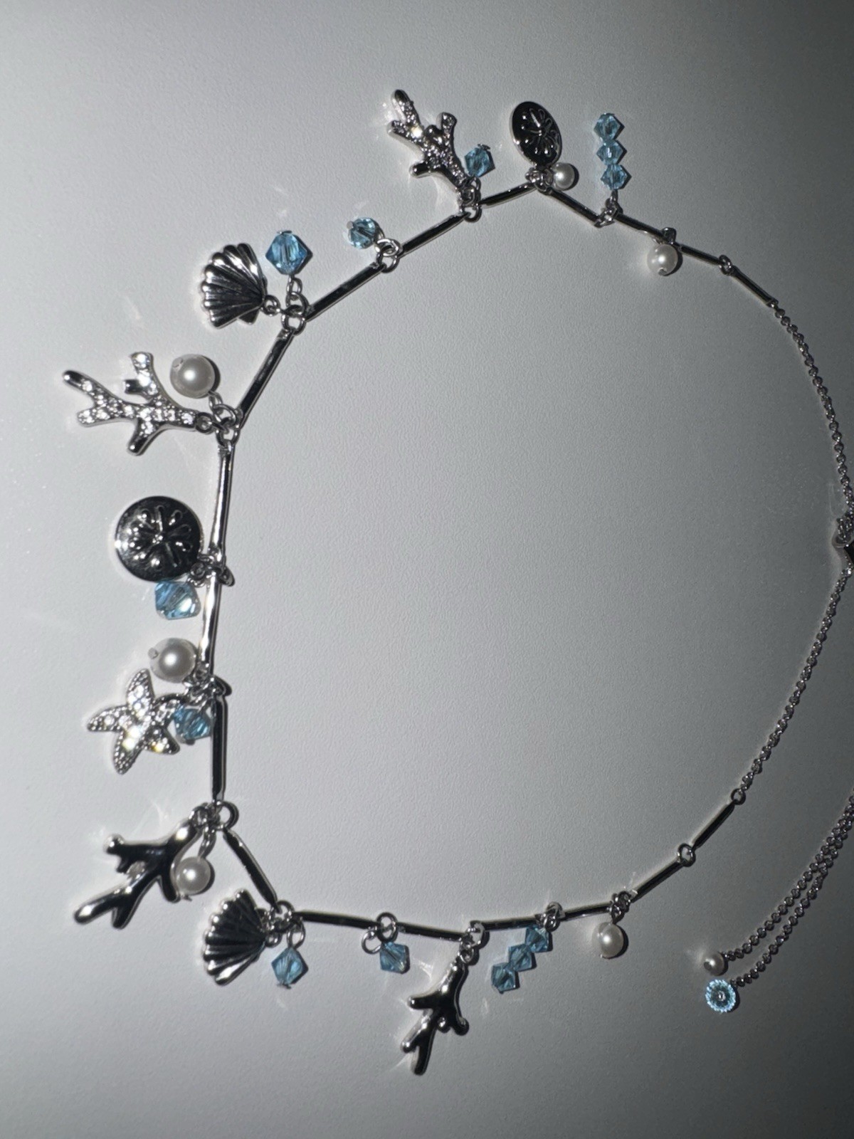 TOUCHSTONE CRYSTAL sea necklace