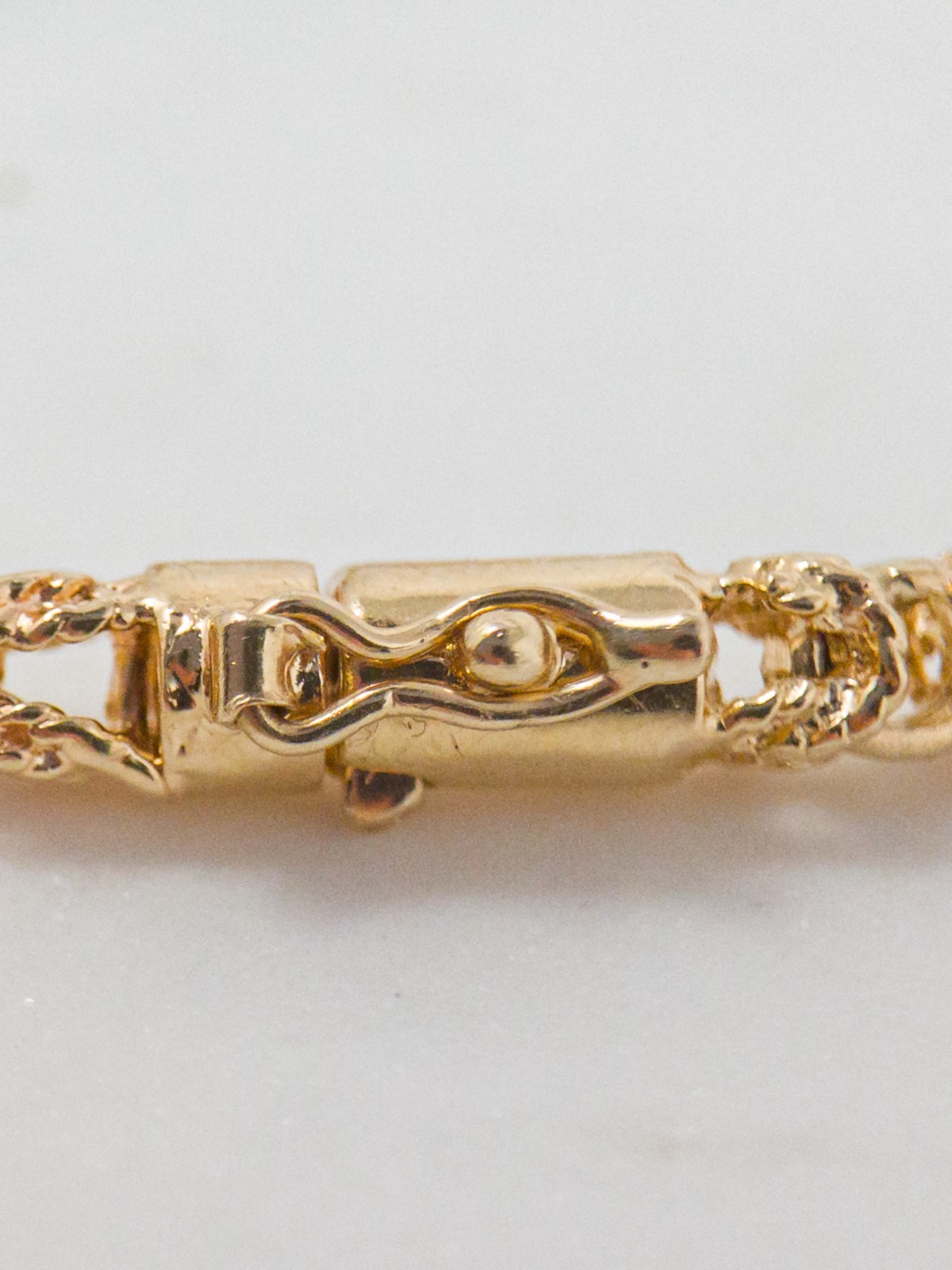 14K Byzantine Style Gold Bracelet 7″ 14.9g Classic Link
