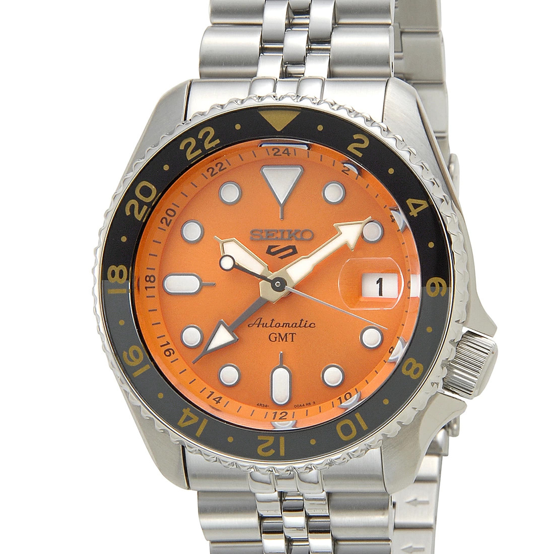 Points 5 times from 14 17 SEIKO 5 Sports GMT Movement SSK005K1 Men’s Wristwat