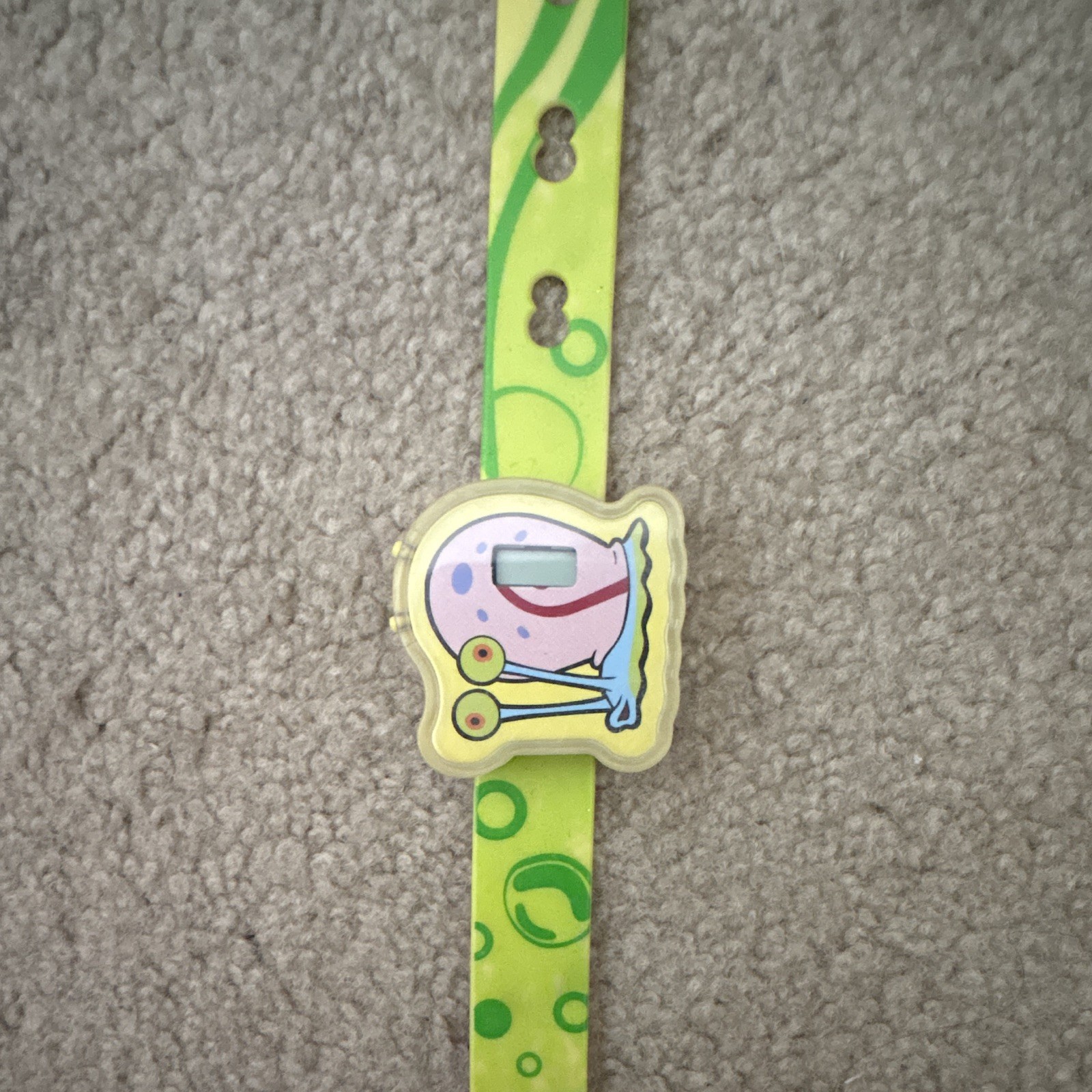 2010 Burger King Nickelodeon SpongeBob & Gary Plastic Watches Lot 2 (Nonworking)