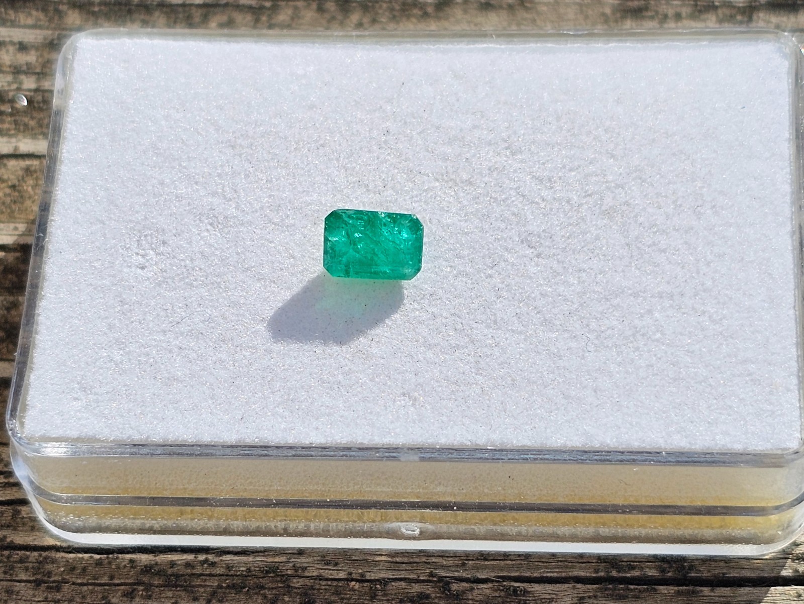 Emerald 6.9×4.7mm Emerald Cut Loose Gemstone!