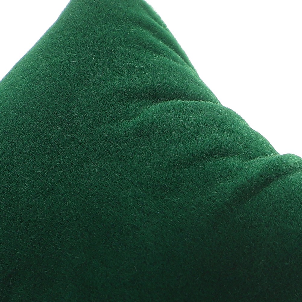 10Pcs Soft Velvet Watch Display Pillows Olive Green Plush Bracelet Cushions