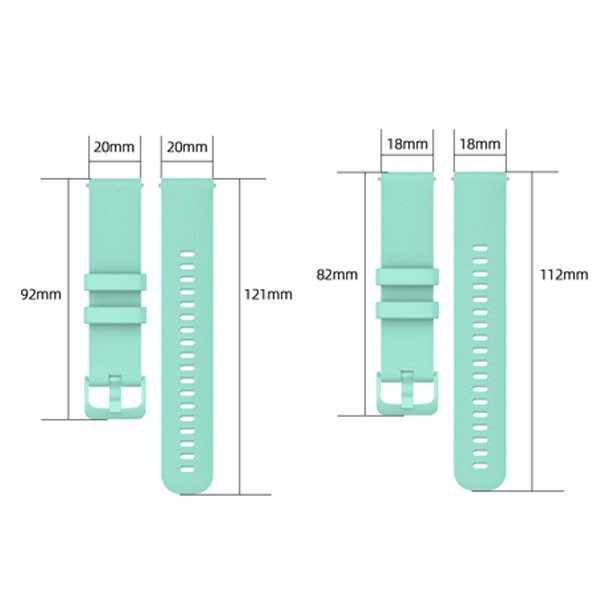 18mm20mm Samsung Soft Silicone Watch Band Divers Replacement Strap Quick Release