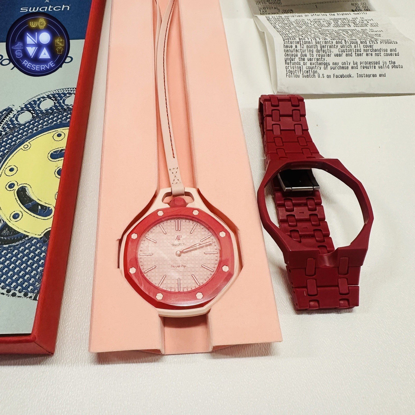 Swatch x Audemars Piguet AP Royal Pop Otto Rosso With Bioceramic Red Band NEW
