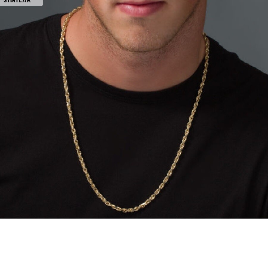 18K Gold Filled 1.7mm Thin Rope Chain Necklace 16/18/20/22/24/26″ 28″ 30″ 32inch