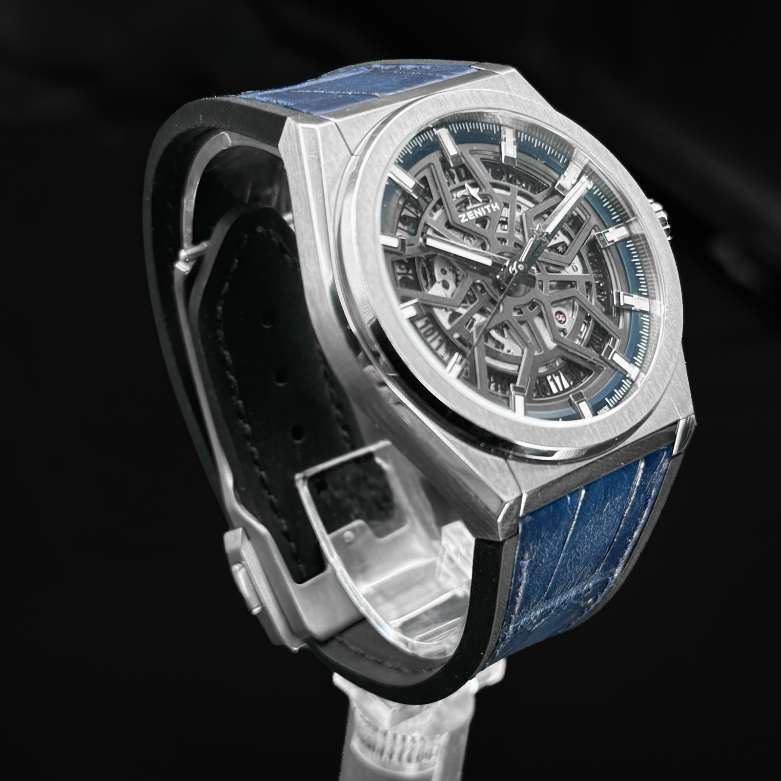 Zenith Defy Titanium Skeleton Blue, Boxes, Hang tag, Cloth, Booklet,