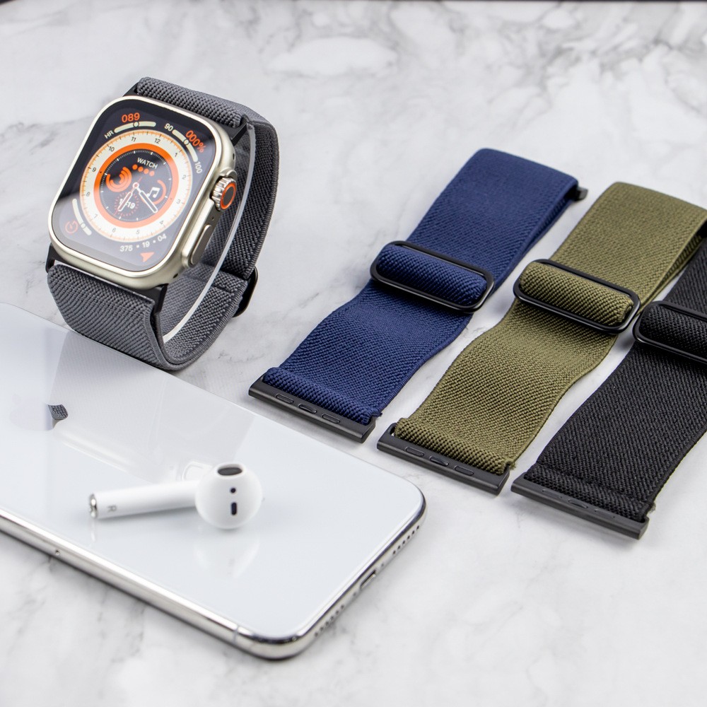 For Apple IWatch Ultra S10 8 7 Adjustable Wide Nylon Watch Strap 42/44/45/49mm