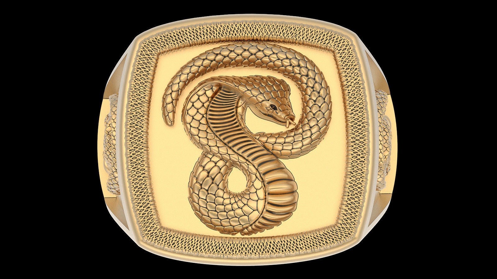 Men’s Vintage Snake Style Gothic Punk 925 Sterling Silver Statement Rings