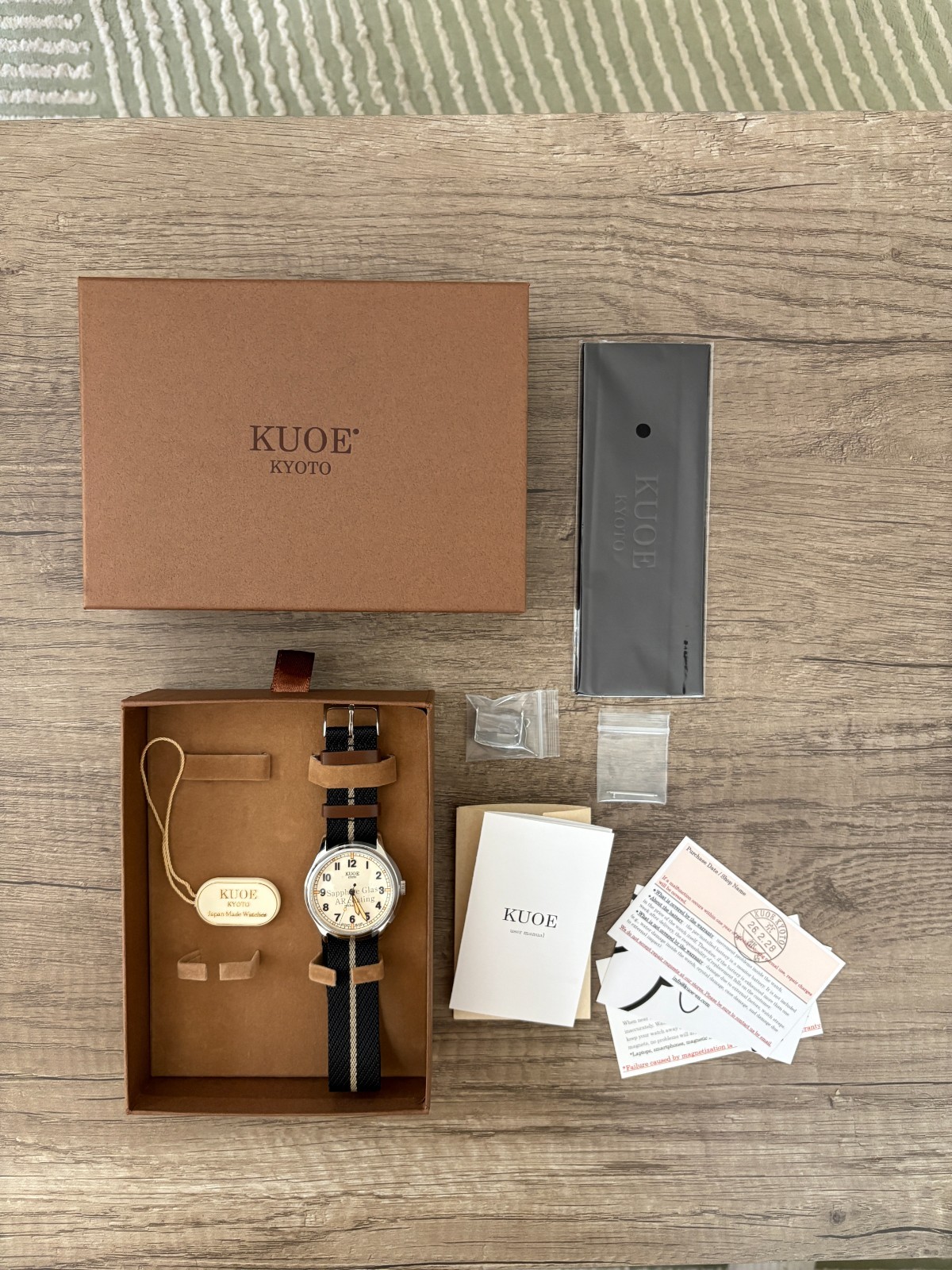 KUOE Kyoto OLD SMITH 90-002L Mechanical Classic Field Watch