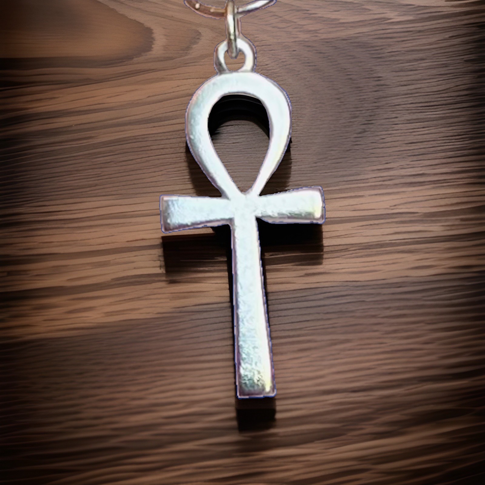 Retired Vtg James Avery Ankh Sterling Silver Cross Pendant 1.5” Uncut Loop *RARE