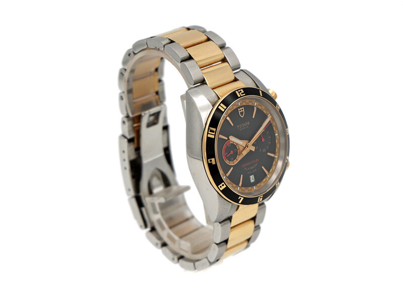 Tudor Grantour Fly Back Chronograph 20551N 18K Gold and Stainless Steel Watch