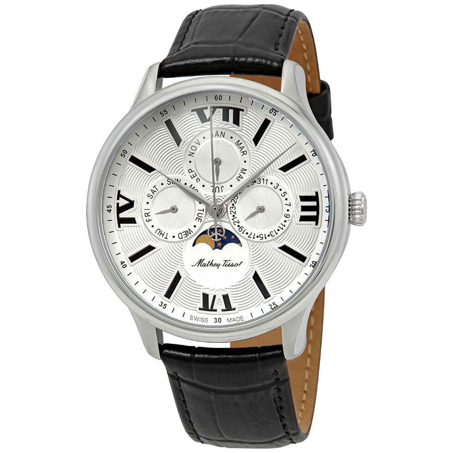 Mathey-Tissot Edmond Moon Phase Silver Dial Men’s Watch H1886RAI
