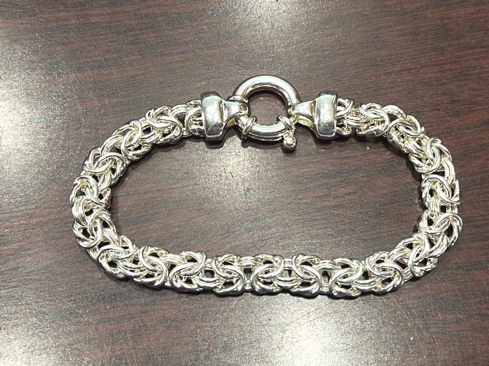 Milor Sterling Silver Byzantine Chain Bracelet – 7″ – 16.8g – Italy