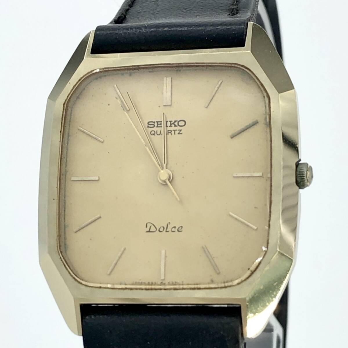 New Working Excellent Condition SEIKO Dolce 5931 5300 Quartz 1982 Model Octagon