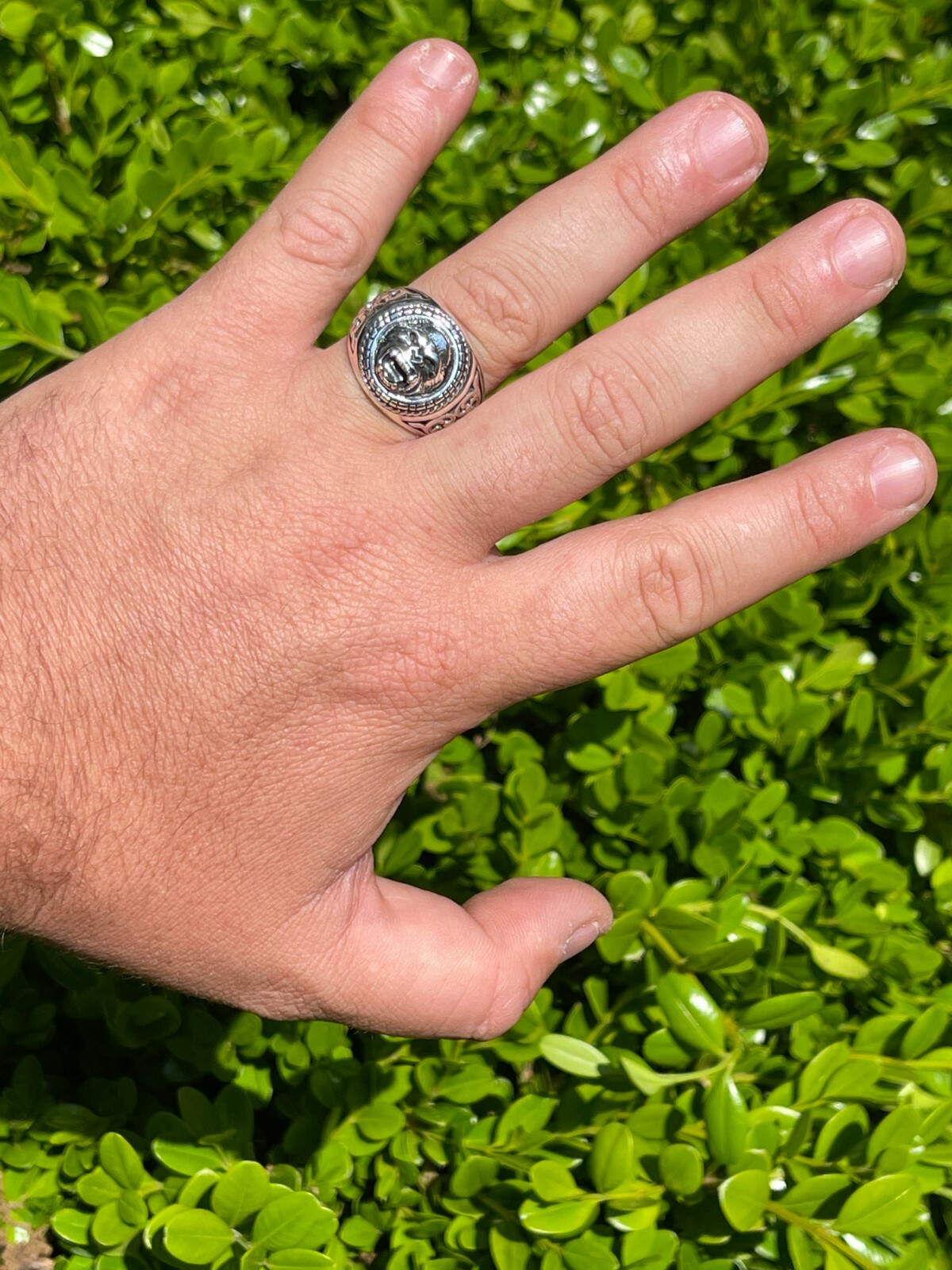 Real 925 Sterling Silver Mens Plain Gorilla Monkey Ape Ring Sz 7 8 9 10 11 12 13