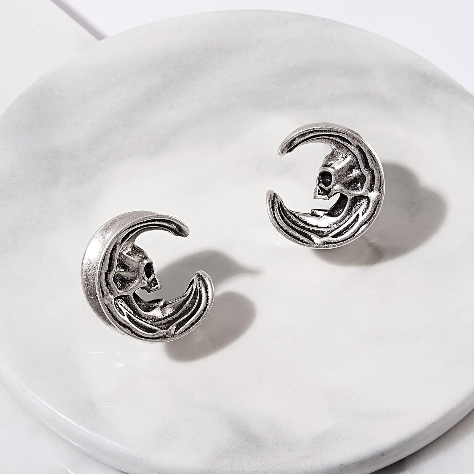 PAIR Stainless Steel Ear Tunnel Earrings Guages Piercing Plugs Stretcher Gauges