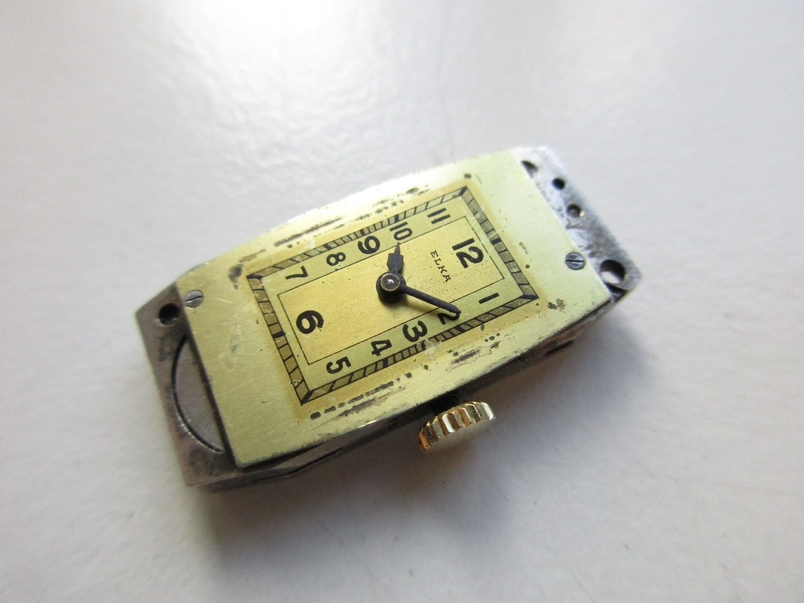 Cyma cal. 344.b Swiss watch movement & Elka dial – for parts