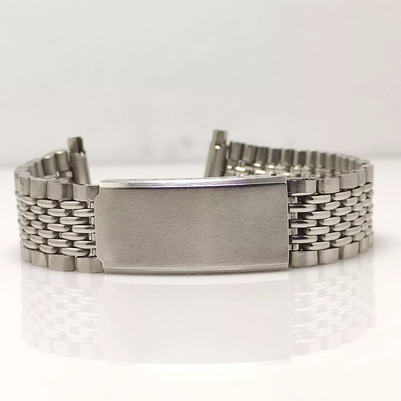 16 MM to 22 MM Beads of Rice Stainless Steel Watch Bracelet – Adjustable Endlink