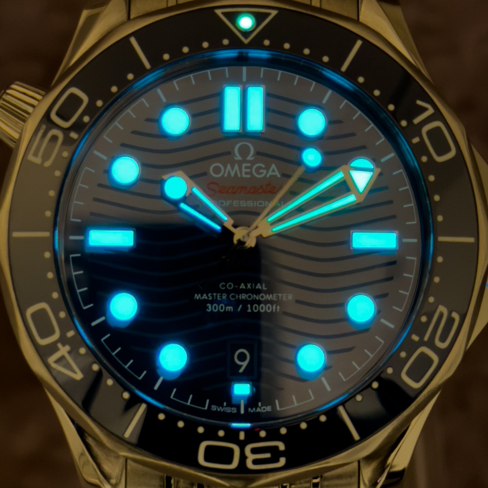 OMEGA Seamaster 300M SMP300m Blue Wave Dial 210.30.42.20.03.001 Box & Papers