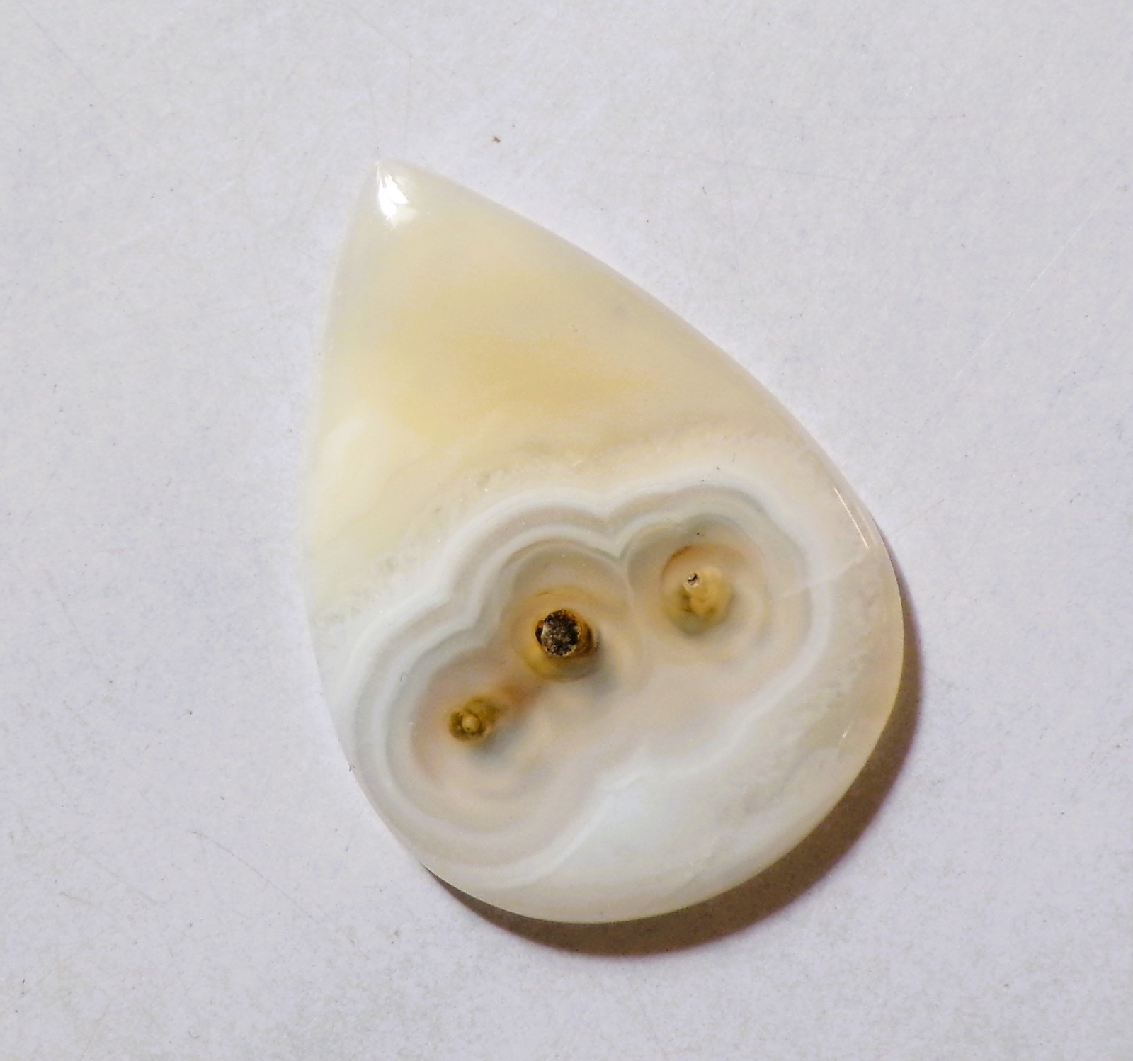 26.75 Cts Natural Orbicular Agate Cabochon Loose Gemstone 35X24.4X5MM 61
