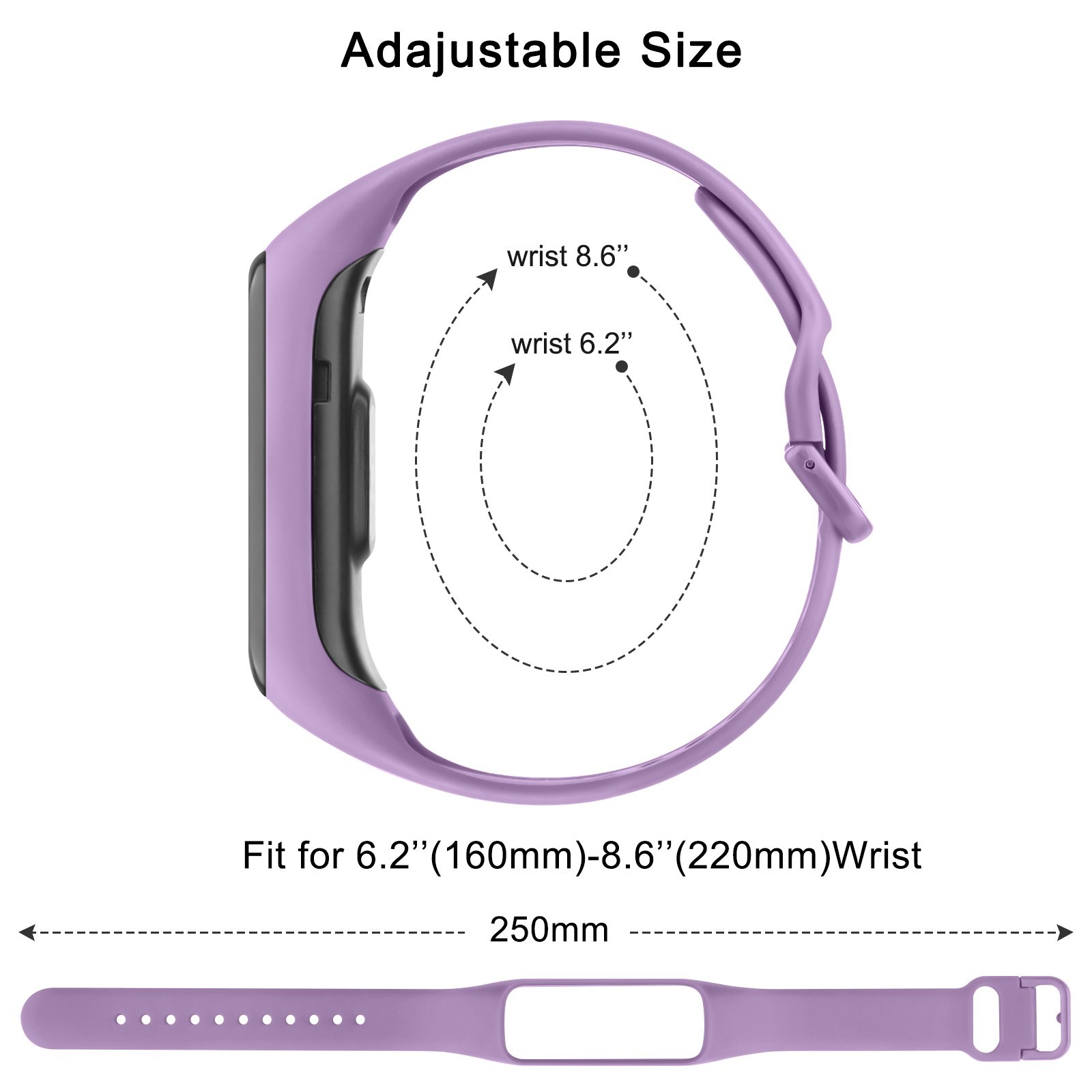 Replacement Strap for Samsung Galaxy Fit 2 Silicone Watch Band Wristband UK.