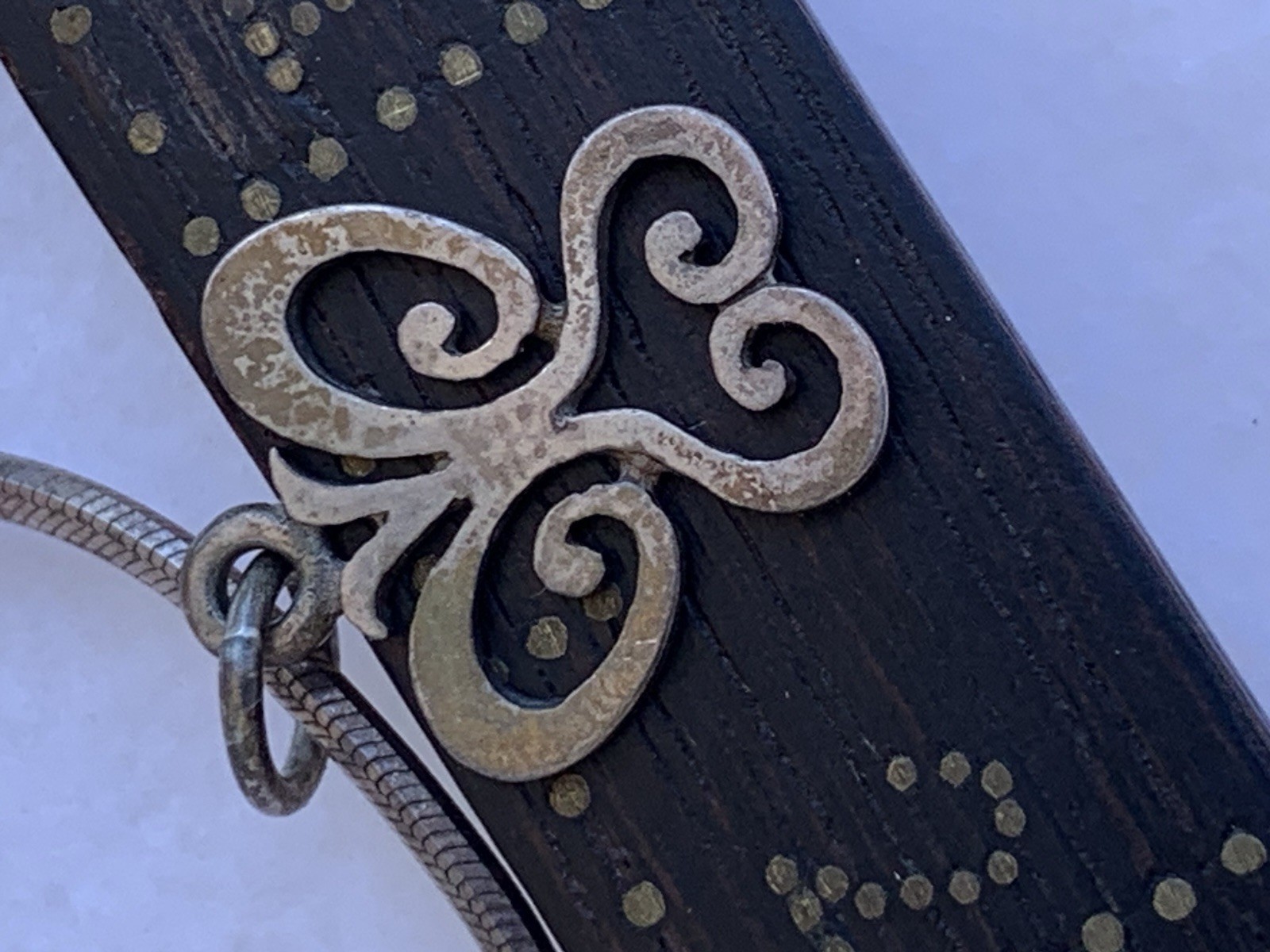 Vtg Sterling Silver Butterfly Pendant Snake Chain 18”L 8.6gr Needs A Polish